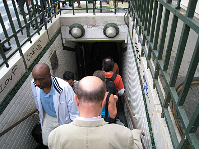 Je prends le métro
