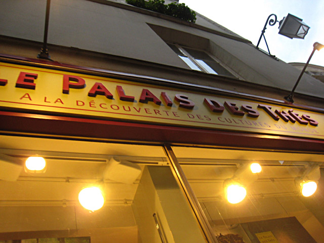 Je vais au Palais des thés