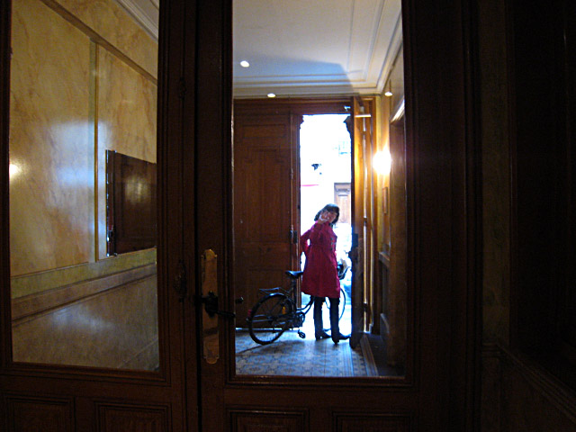 Marjolaine rentre chez elle