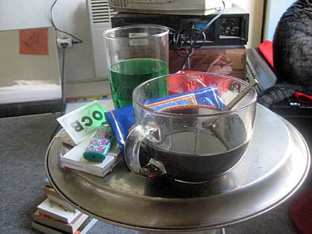 Je bois du café
