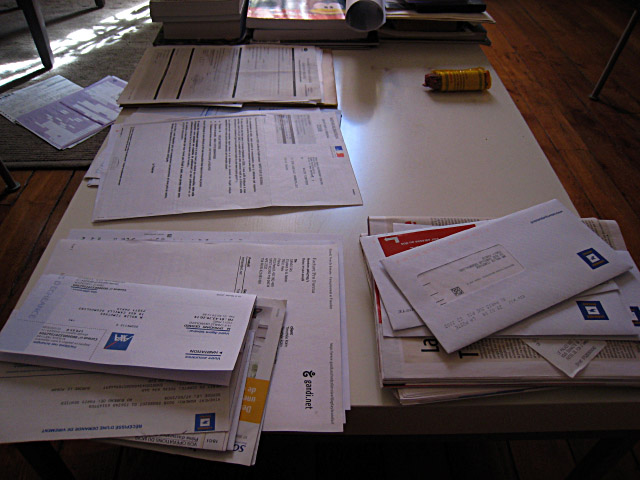 Je trie mes papiers