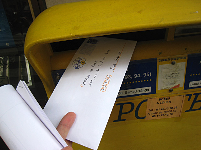 Je poste mon courrier