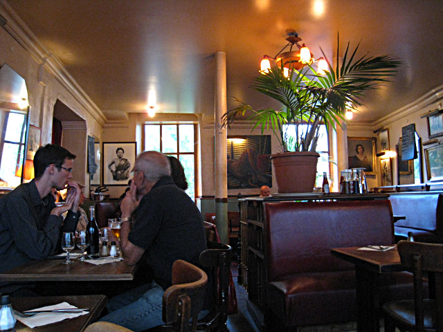 L'intérieur du restaurant