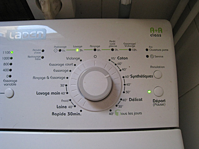 Je lance une machine