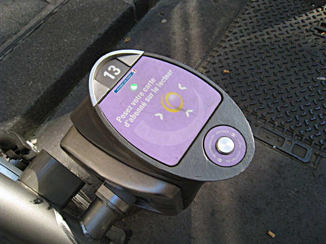 Je gare mon vélo