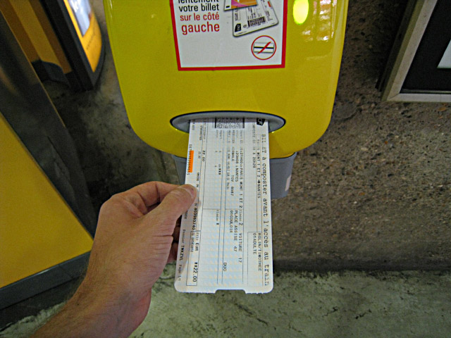 Je composte mon billet