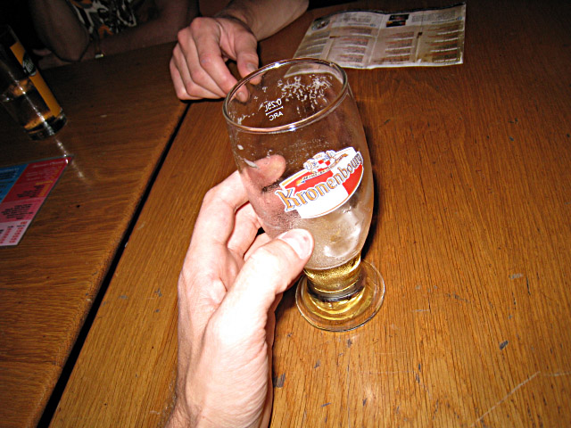 Je bois une bière