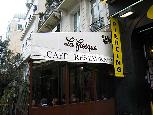 Nous allons au restaurant La Fresque