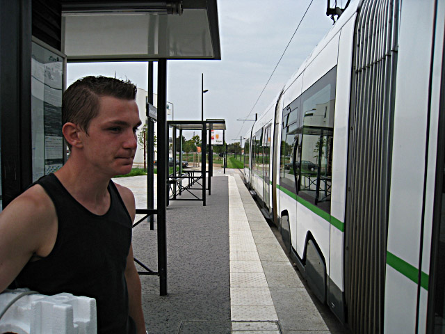 Un tramway arrive