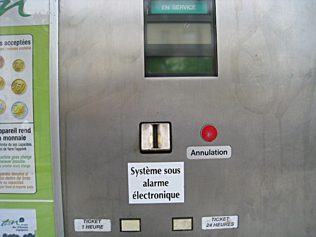 J'achète un ticket pour le tramway