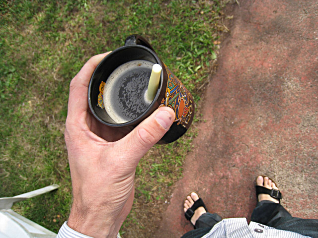 Je me prépare un café