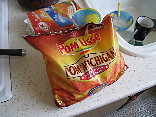 Des pommes de terre surgelées