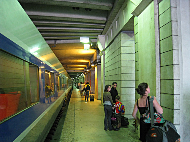 Nous descendons du train