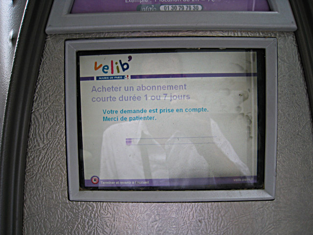 Je m'abonne à Vélib
