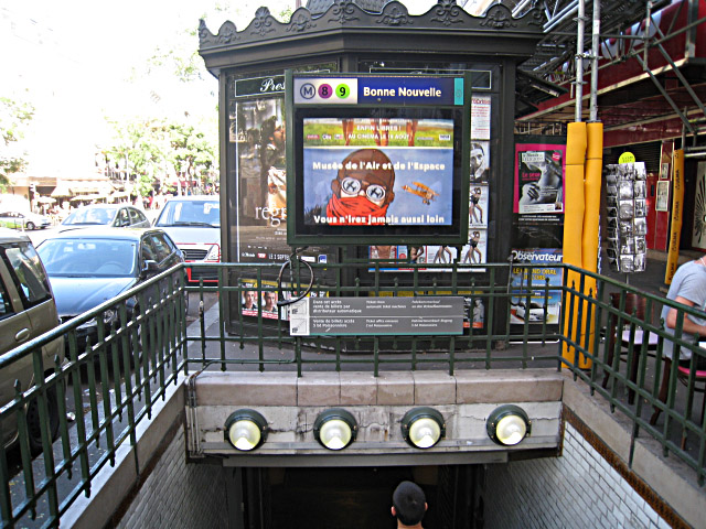 Nous prenons le métro