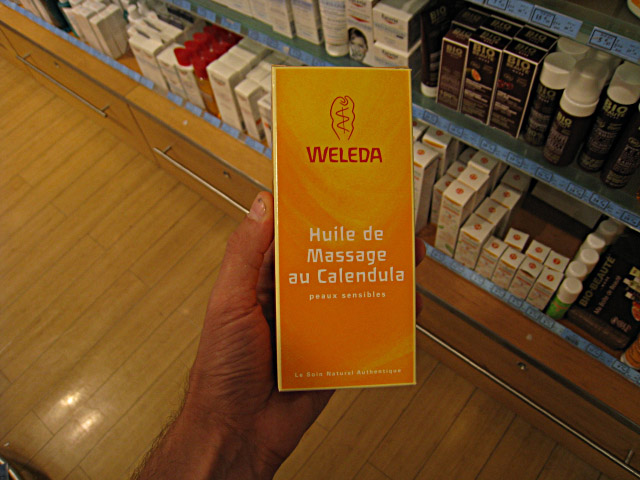 Nous achetons de l'huile de massage
