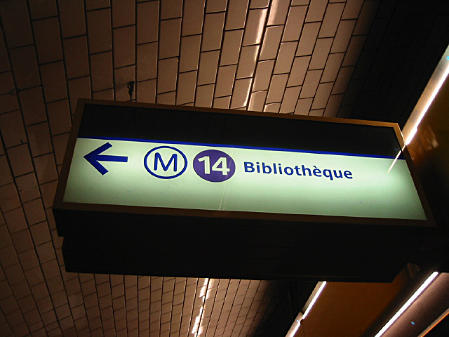 Nous prenons la 14
