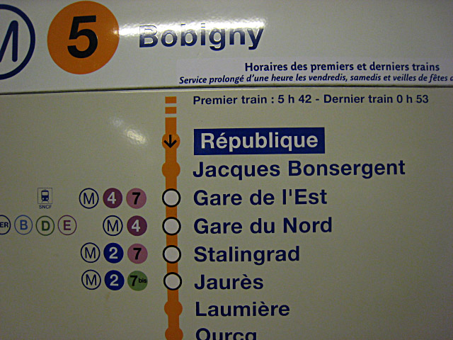 Nous changeons à République