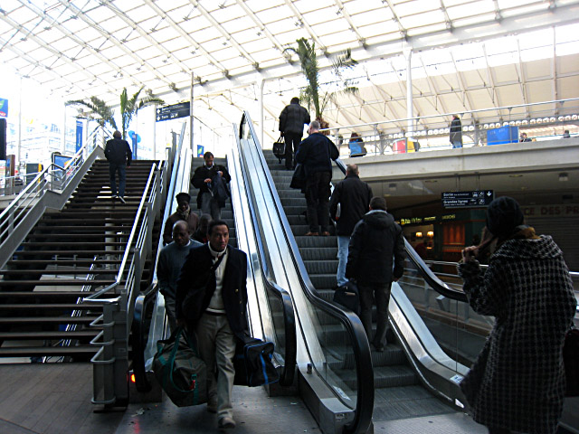 Nous arrivons à Gare de l'est