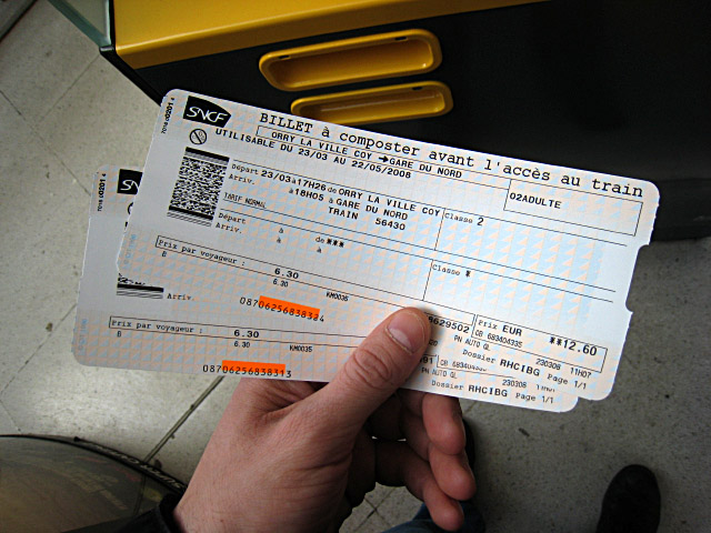 Nos billets pour Orry la Ville