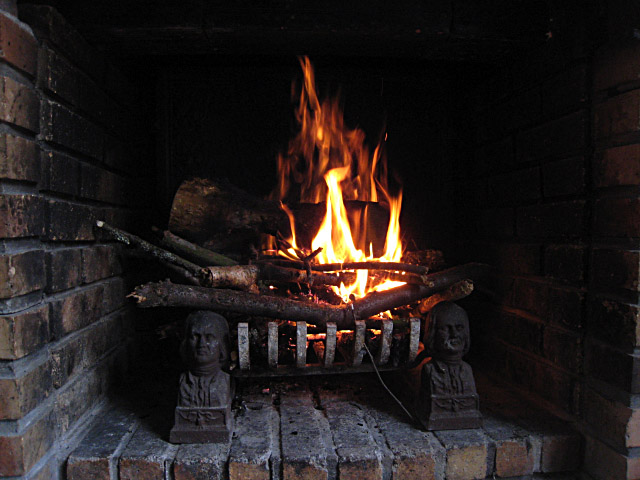 Je profite du feu