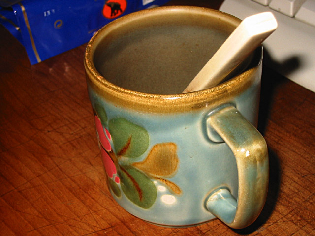 Je bois mon café
