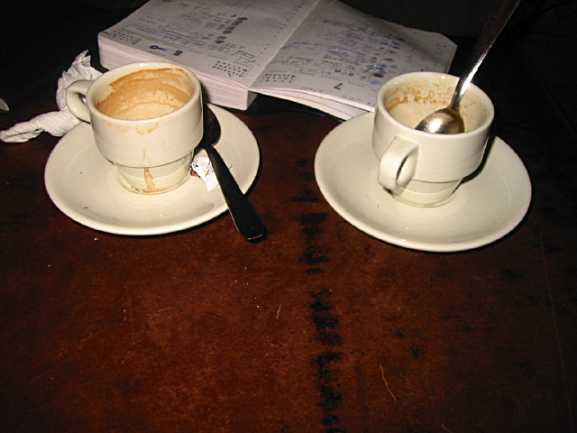 Nous buvons du café