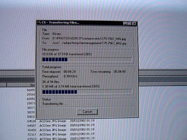 J'envoie mes photos par FTP