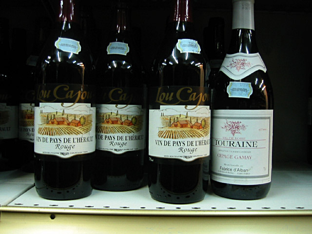 Nous achetons du vin