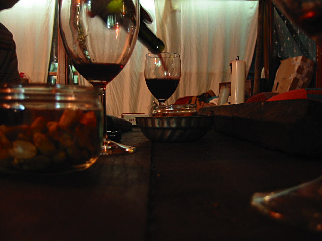 Nous buvons du vin
