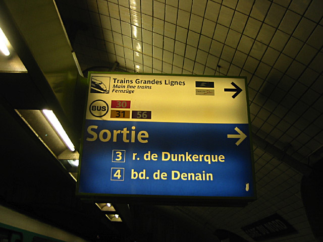 Je sors à Gare du Nord