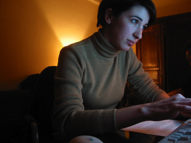 Delphine s'occupe de retranscrire le contenu de notre réunion