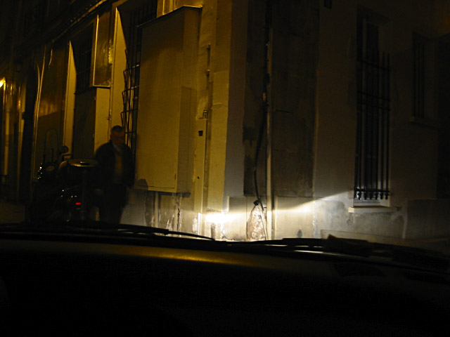 Je monte en voiture avec Christophe
