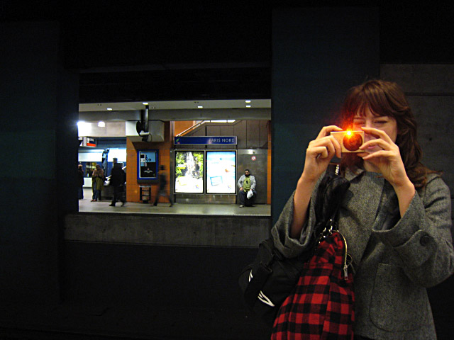 Marjolaine me prend en photo