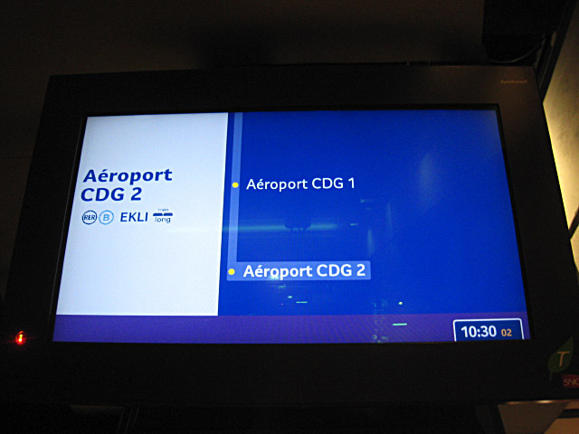 Nous allons à l'aéroport de Roissy