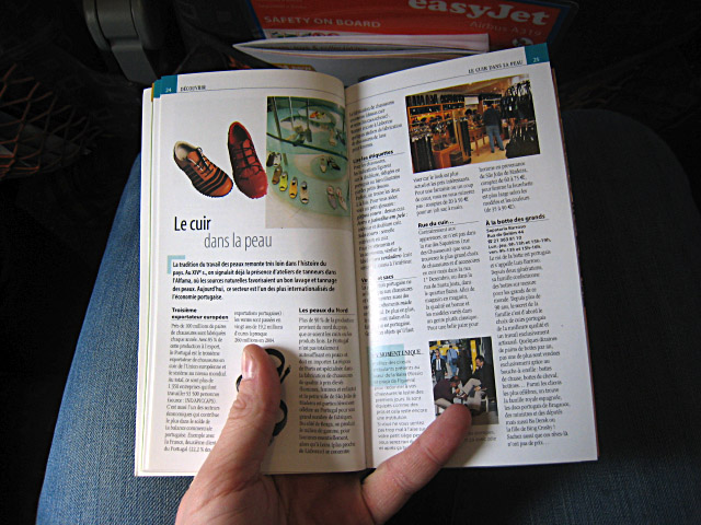 Je lis le guide sur Lisbonne