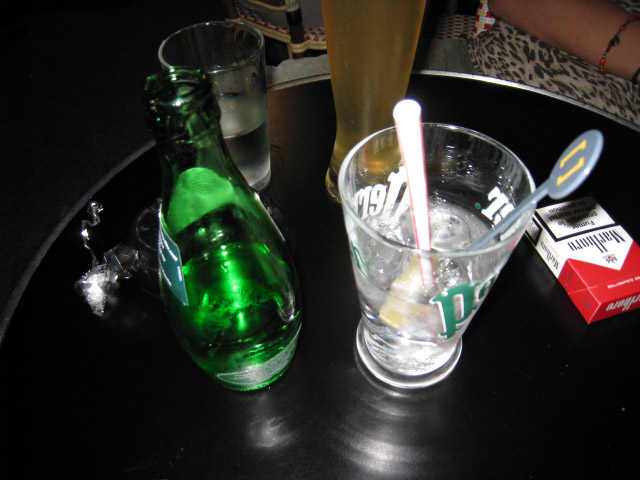 Je bois un perrier