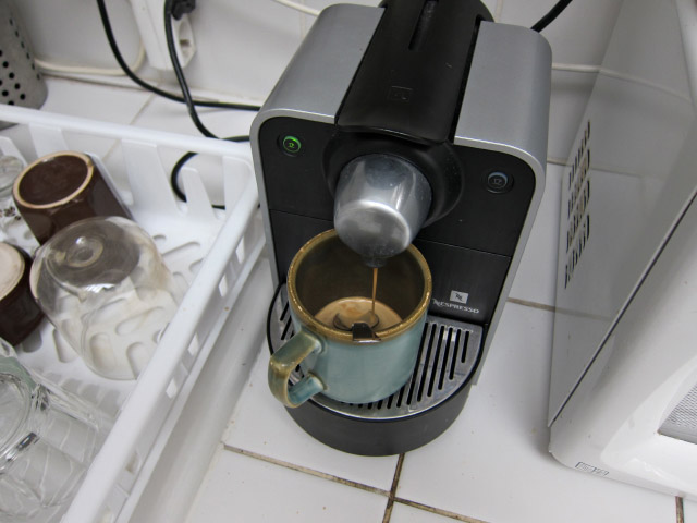 Je me prépare un café