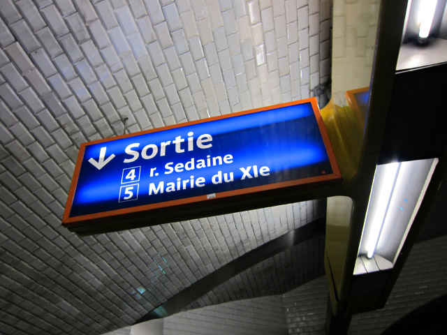 Je sors à Voltaire