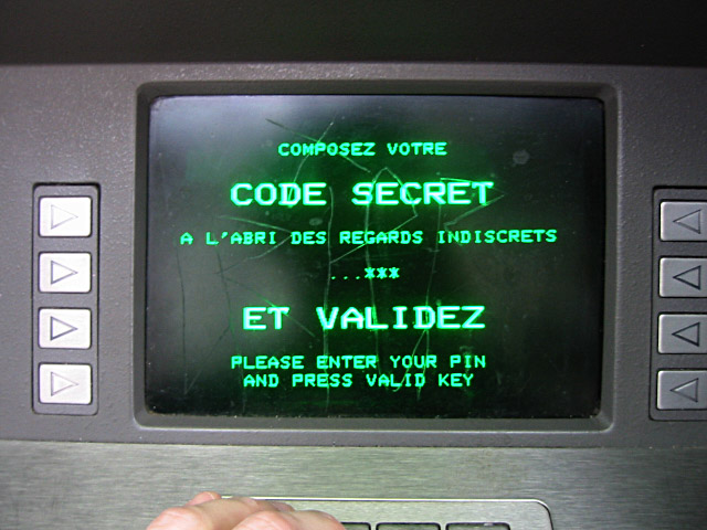 Je retire de l'argent