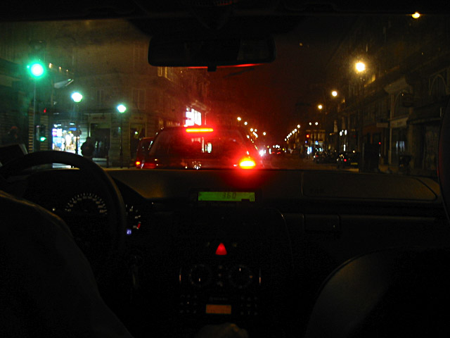 Je prends un taxi