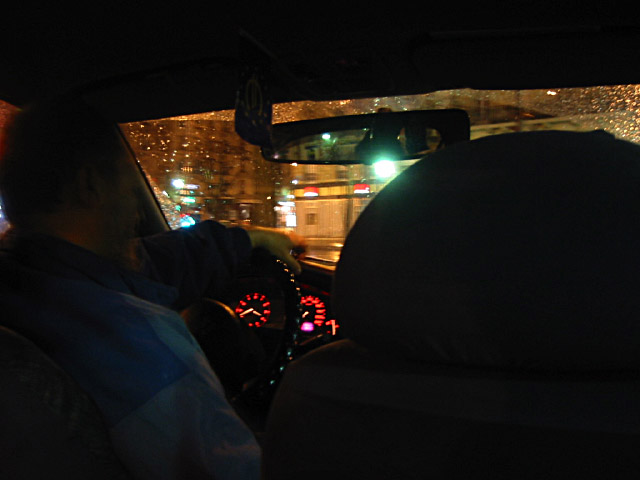 Je prends un taxi