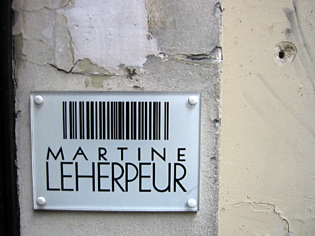 J'arrive chez Martine Leherpeur, bureau de style