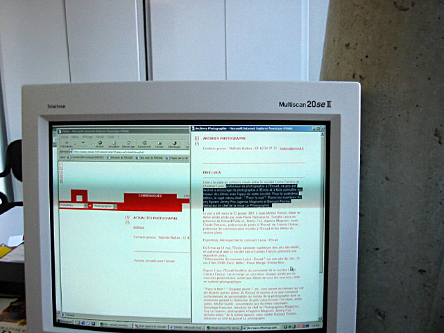 Nous travaillons sur le site