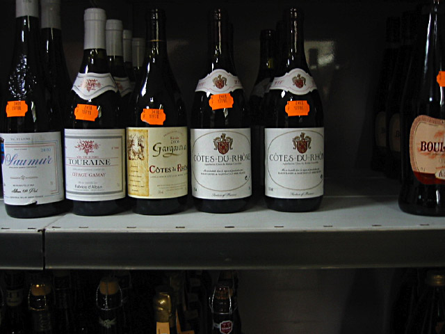 J'achète du vin
