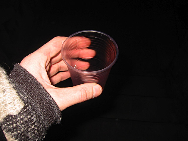 Je bois un verre