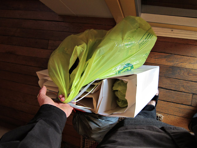 Je descends les poubelles
