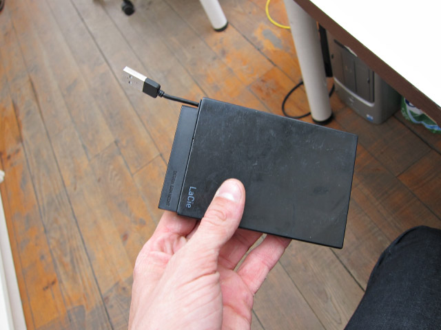 Philippe m'a envoyé un disque dur contenant ses vidéos