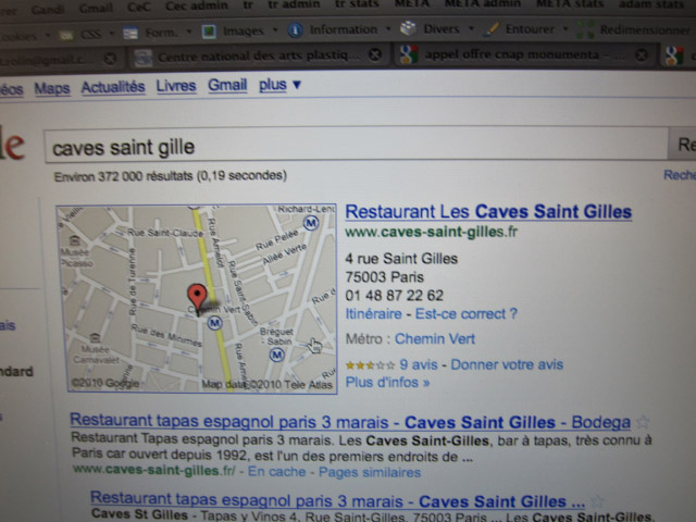 Je repère le restaurant Les caves Saint-Gilles