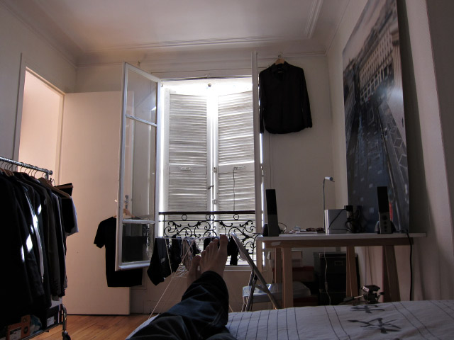 Je passe chez moi me reposer